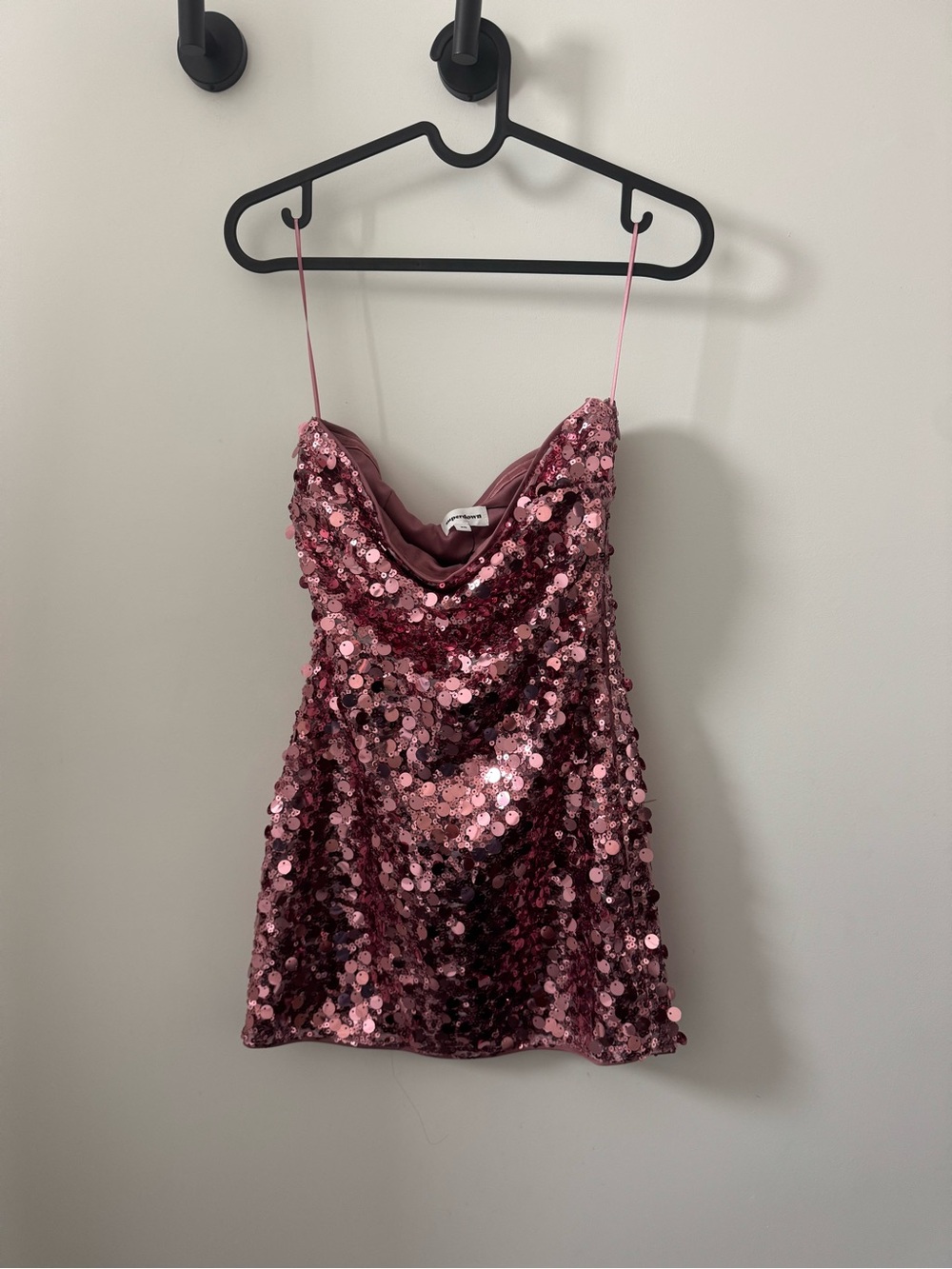 superdown azora mini dress in pink sequin - Picture 5 of 6